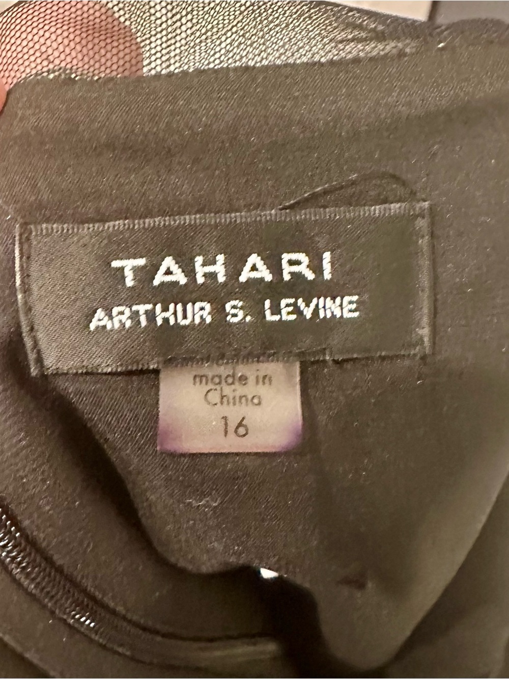 NWT Tahari ASL Floral Embroidered-Mesh Illusion Fit & Flare Dress Size 16 - Picture 10 of 12
